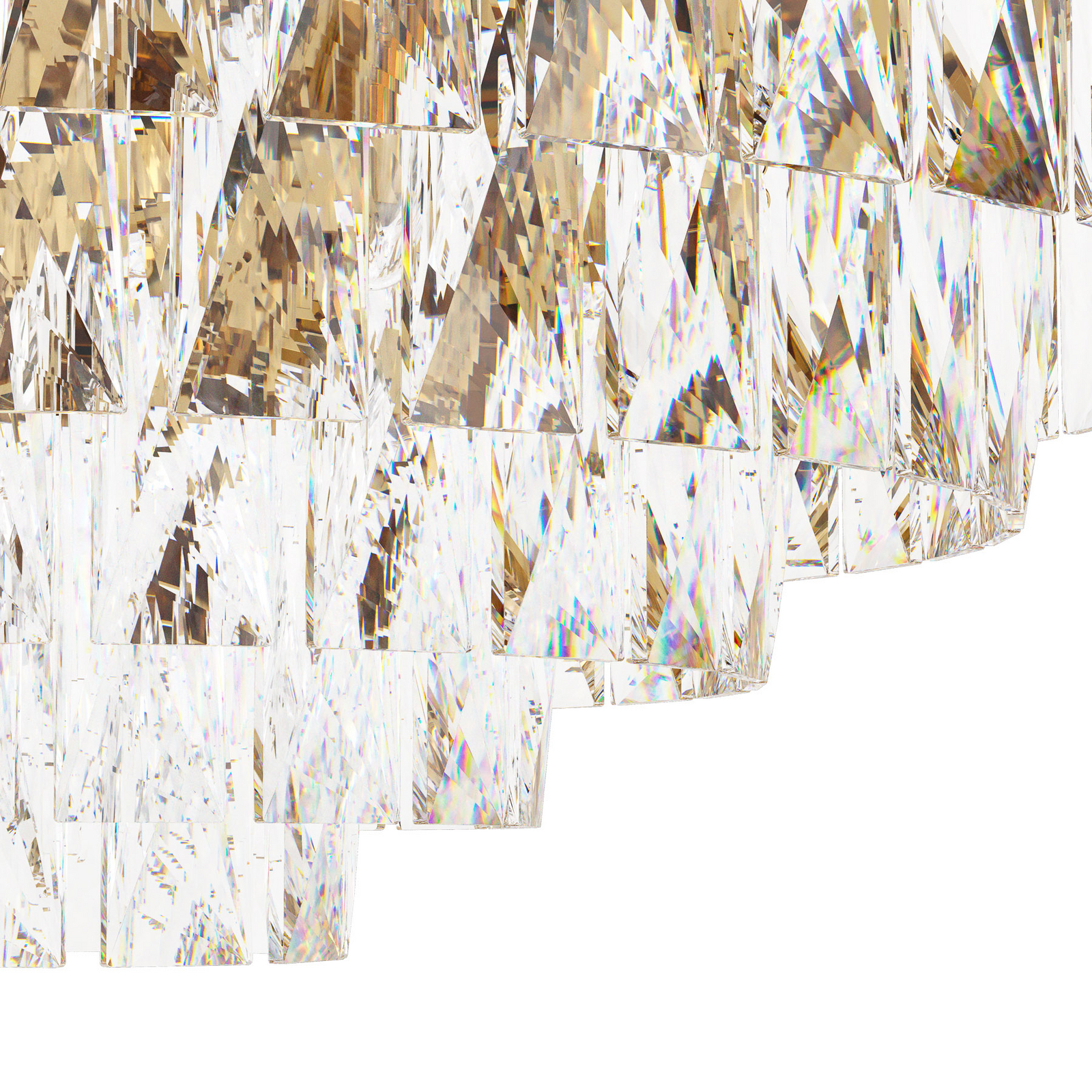 Plafonnier Valparaiso, doré, Ø 48 cm, métal - Stars of Light