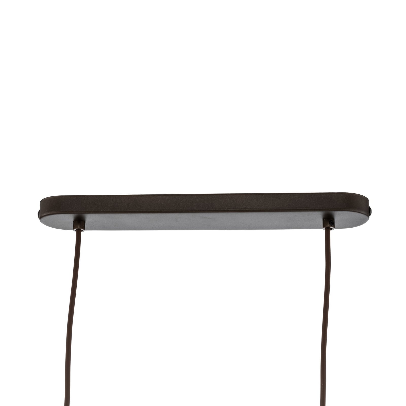 Suspension Salvia, marron/cognac, verre, longueur 95 cm, E14