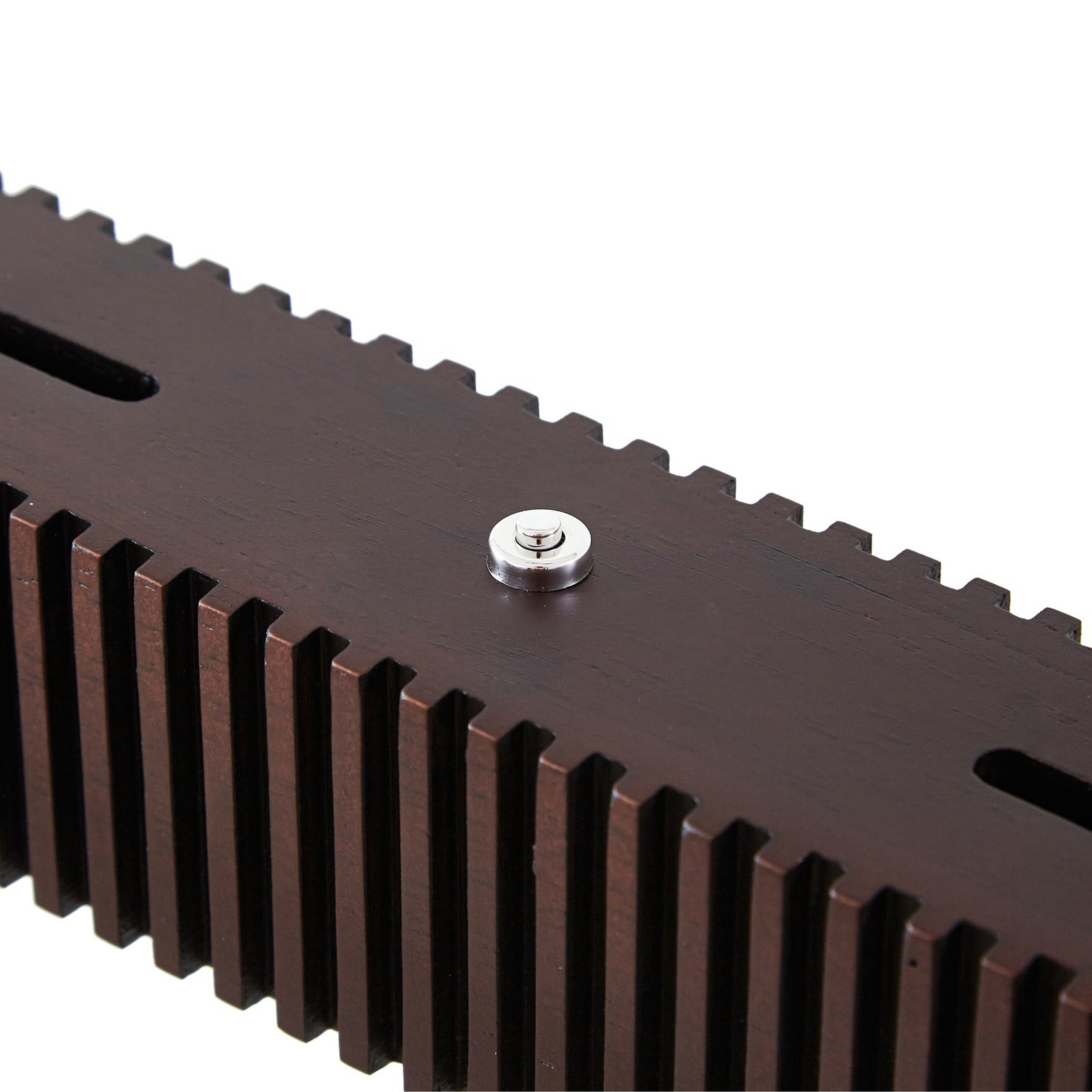 Lucande Emara LED pendant light, dark wood, oak, CCT