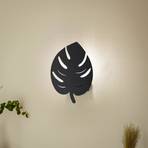 Sivani MR-843 wall light, leaf design, black