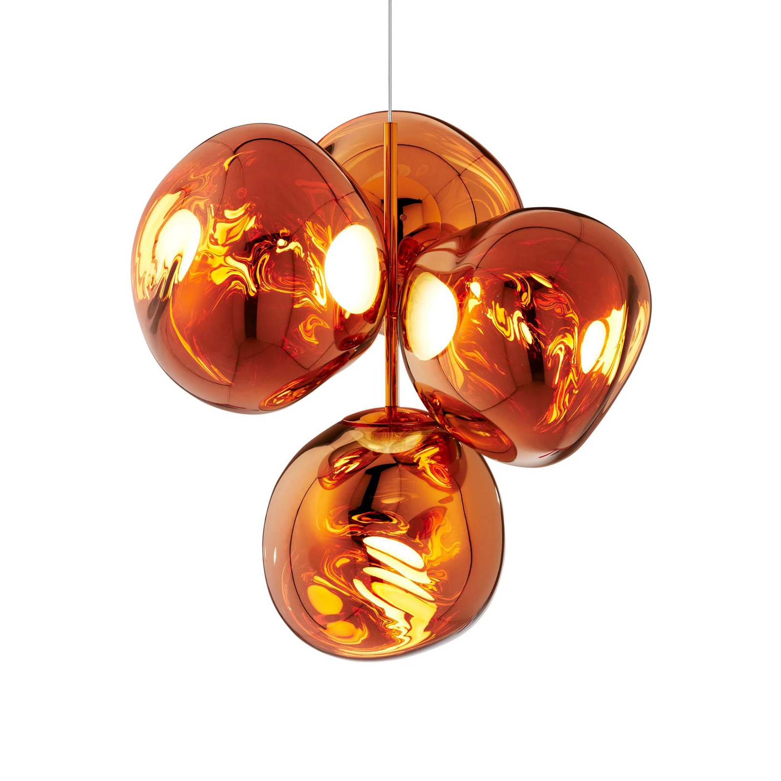 Tom Dixon luster od meljenog materijala, bakar