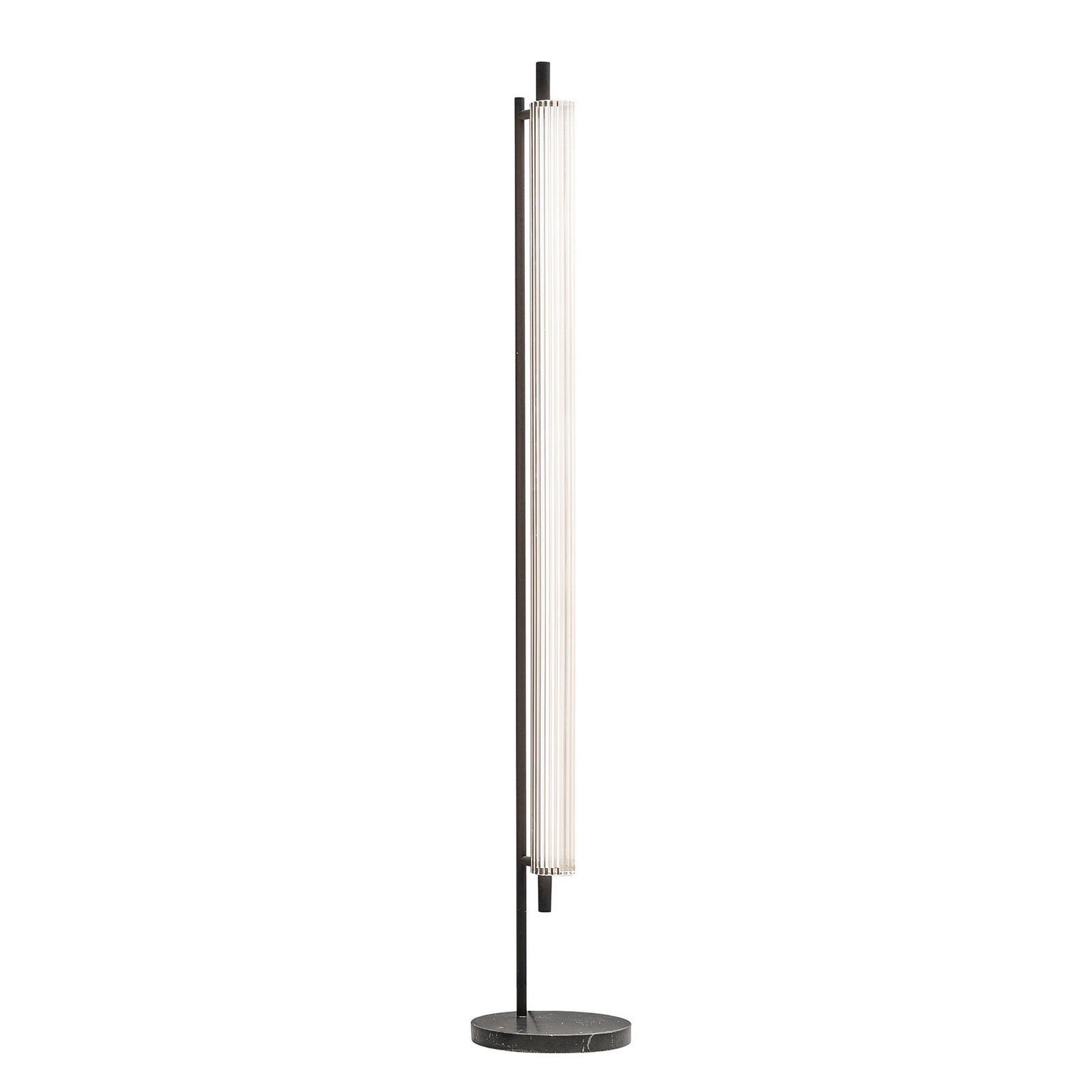 OLEV LED-Stehleuchte TRISEL, schwarz, Metall 2.700 K dimmbar