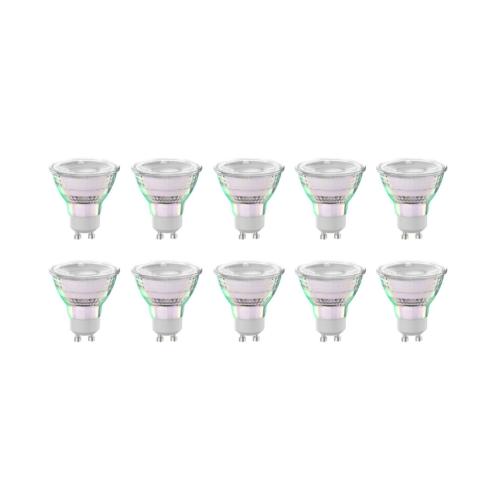 Arcchio LED-Leuchtmittel GU10 2,5W 6500K 450lm Glas 10er-Set