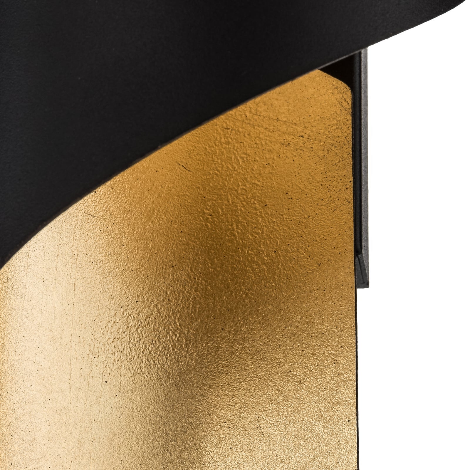 Lindby væglampe Desirio, sort/guld, 35 cm, metal Lindby væglampe Desirio, sort/guld, 35 cm, metal