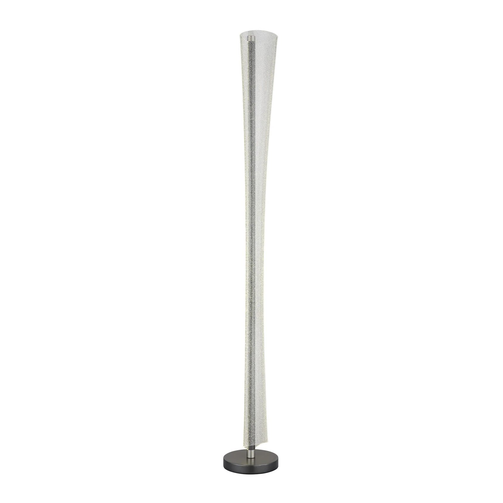 LED-Stehlampe Malinda, klar/anthrazit, 155 cm hoch, CCT