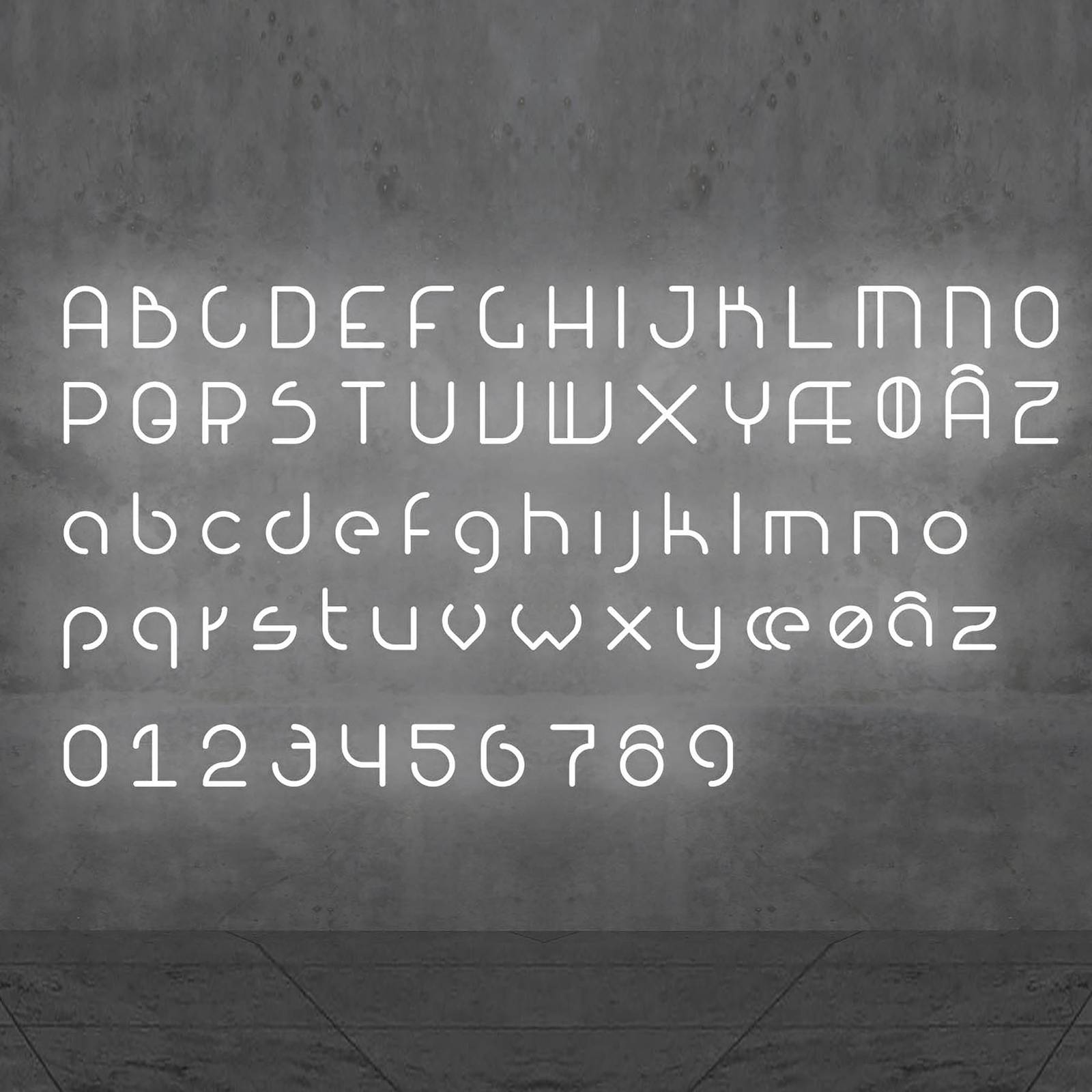 Artemide alphabet of light wand nagy u betű