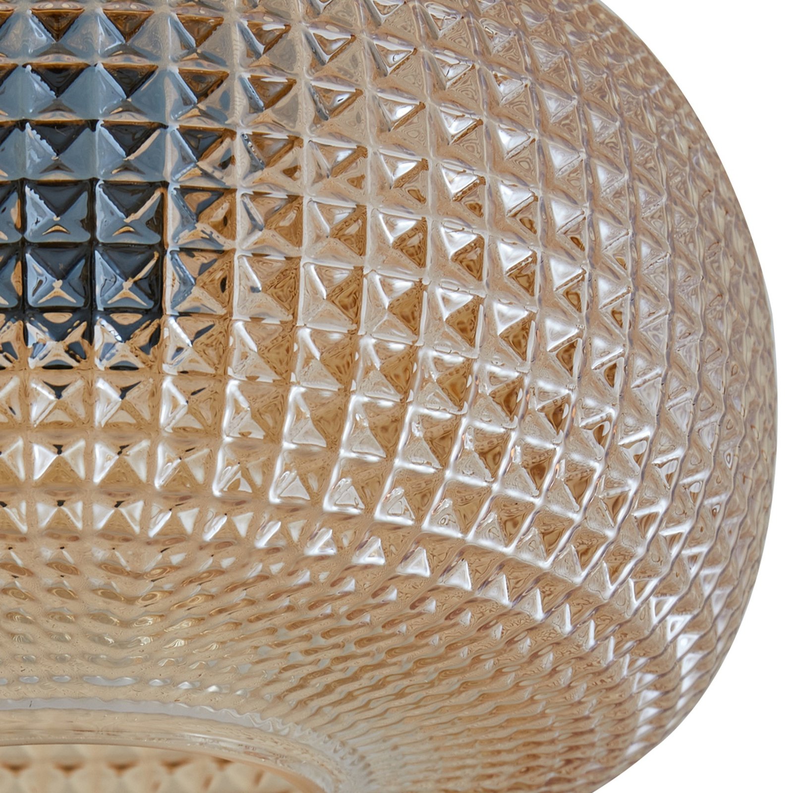 Hildur Deckenleuchte Ø 25 cm amber Glas - Lindby