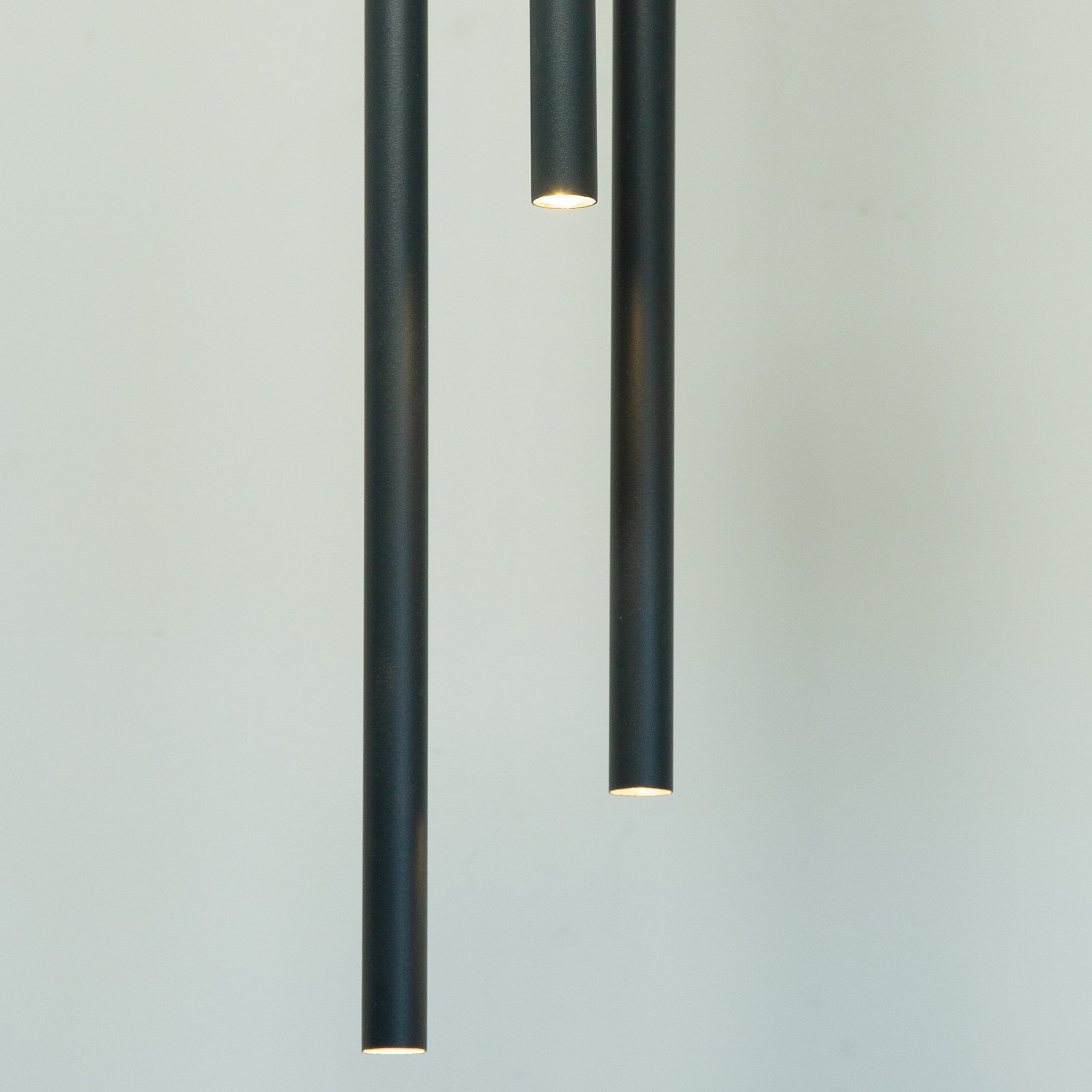 Sopel 3 pendant light, anthracite, round, 3-bulb, steel, G9