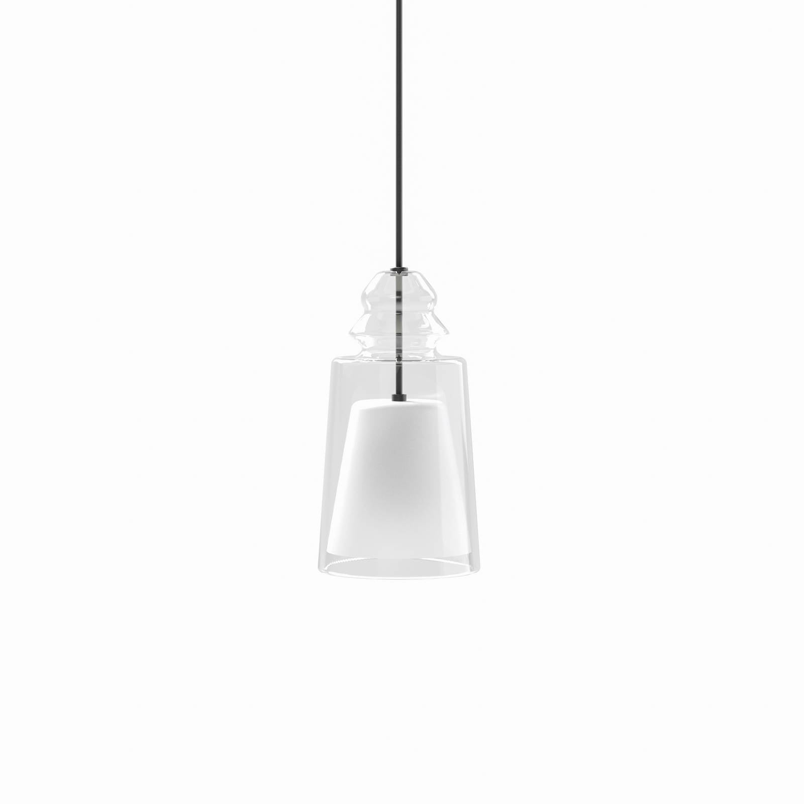 Karman Hängeleuchte Alibaglass Small, transparent, Ø 11 cm