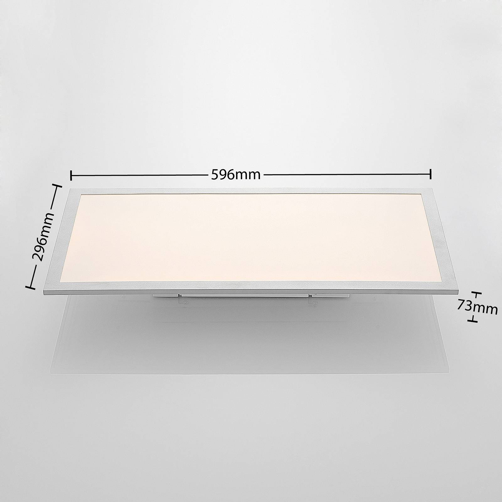 Panel LED Lindby Stenley, 4000 K, 60 cm x 30 cm, biały