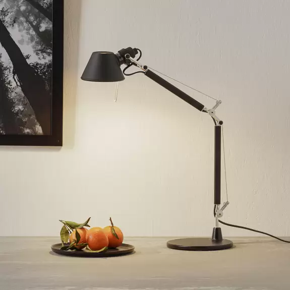 Lampenwelt Artemide Tolomeo Micro Tischleuchte, schwarz