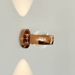 LOOM DESIGN LED wall light Optic rose gold aluminium Ø 12 cm