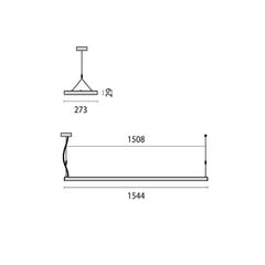 SL629PL directo/indirecto, DALI 154cm gris 4.000K