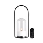 Outdoor Lantern Set w/Glass Dome, Handle, Candle 84005, Remote - Uyuni Lighting