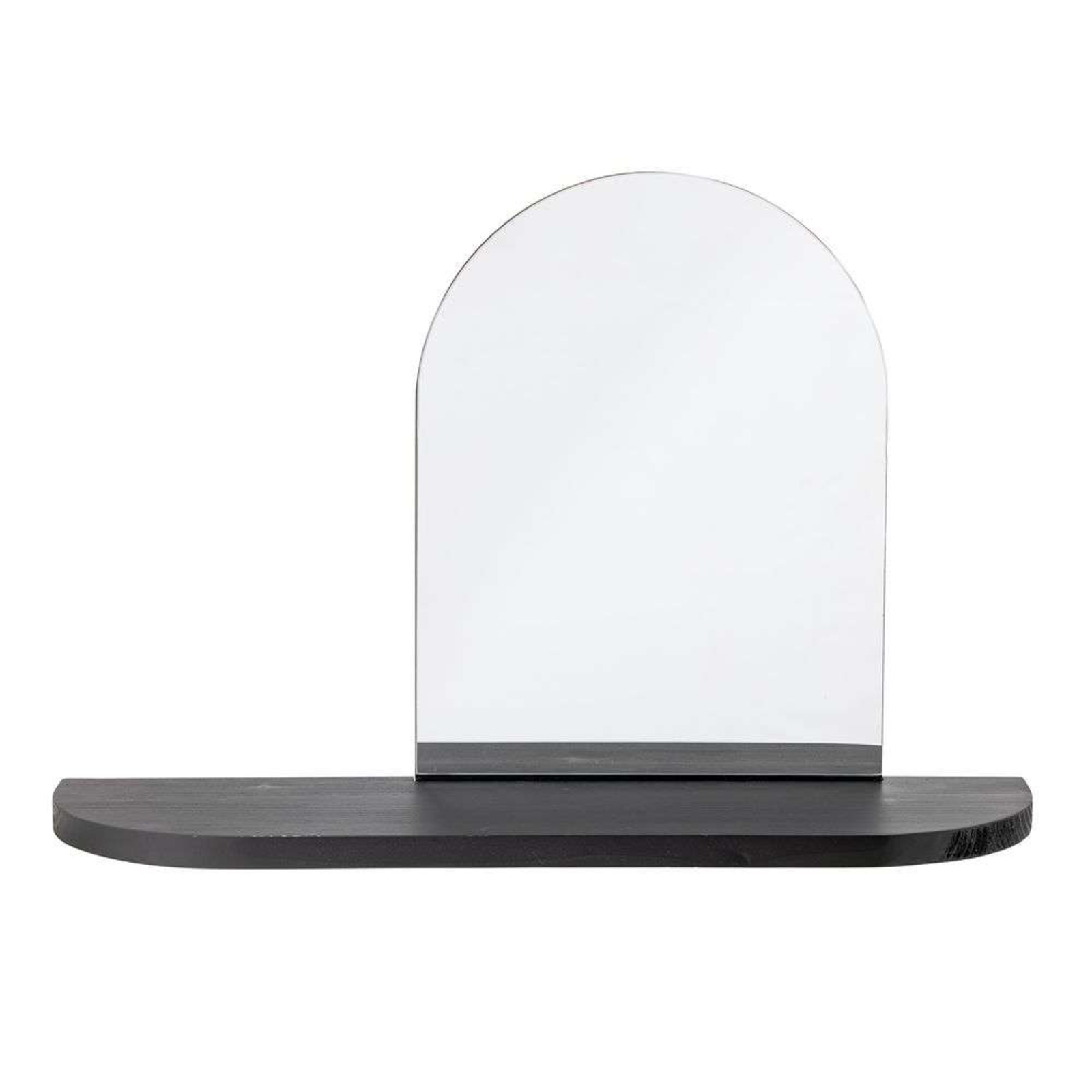 Annlie Mirror w/Shelf Black MDF - Bloomingville