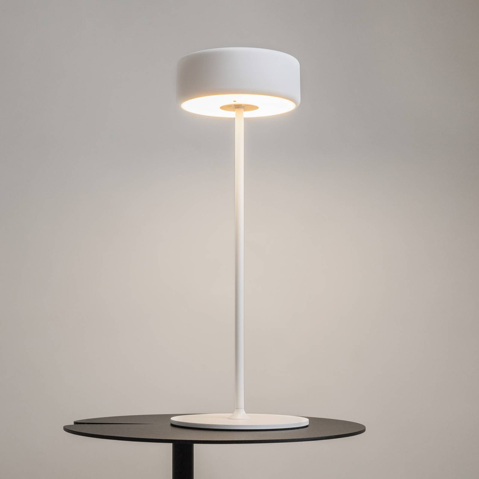 Maytoni LED-uppladdningsbar bordslampa AI Collaboration aluminium vit