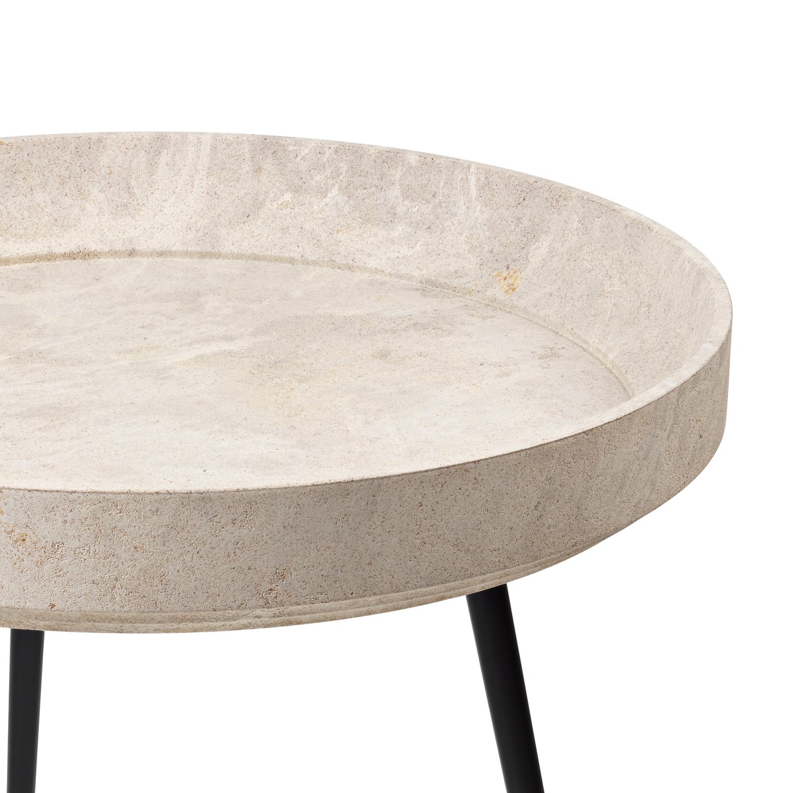 Table d'appoint Bowl, grise, en plastique, Ø 46 cm - Mater Table d'appoint Bowl, grise, en plastique, Ø 46 cm - Mater