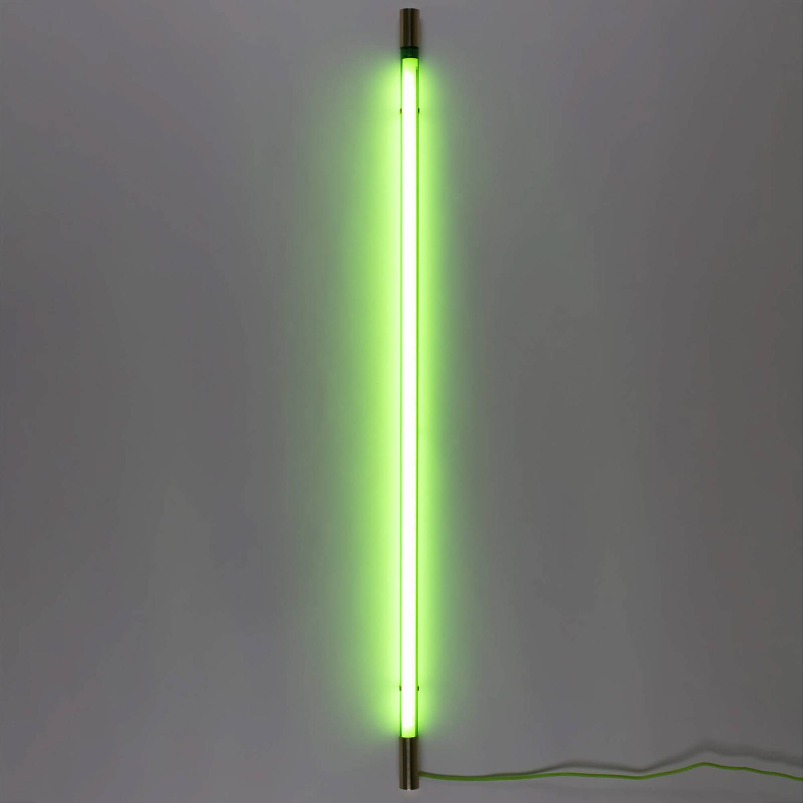 Seletti led fali lámpa linea gold, zöld