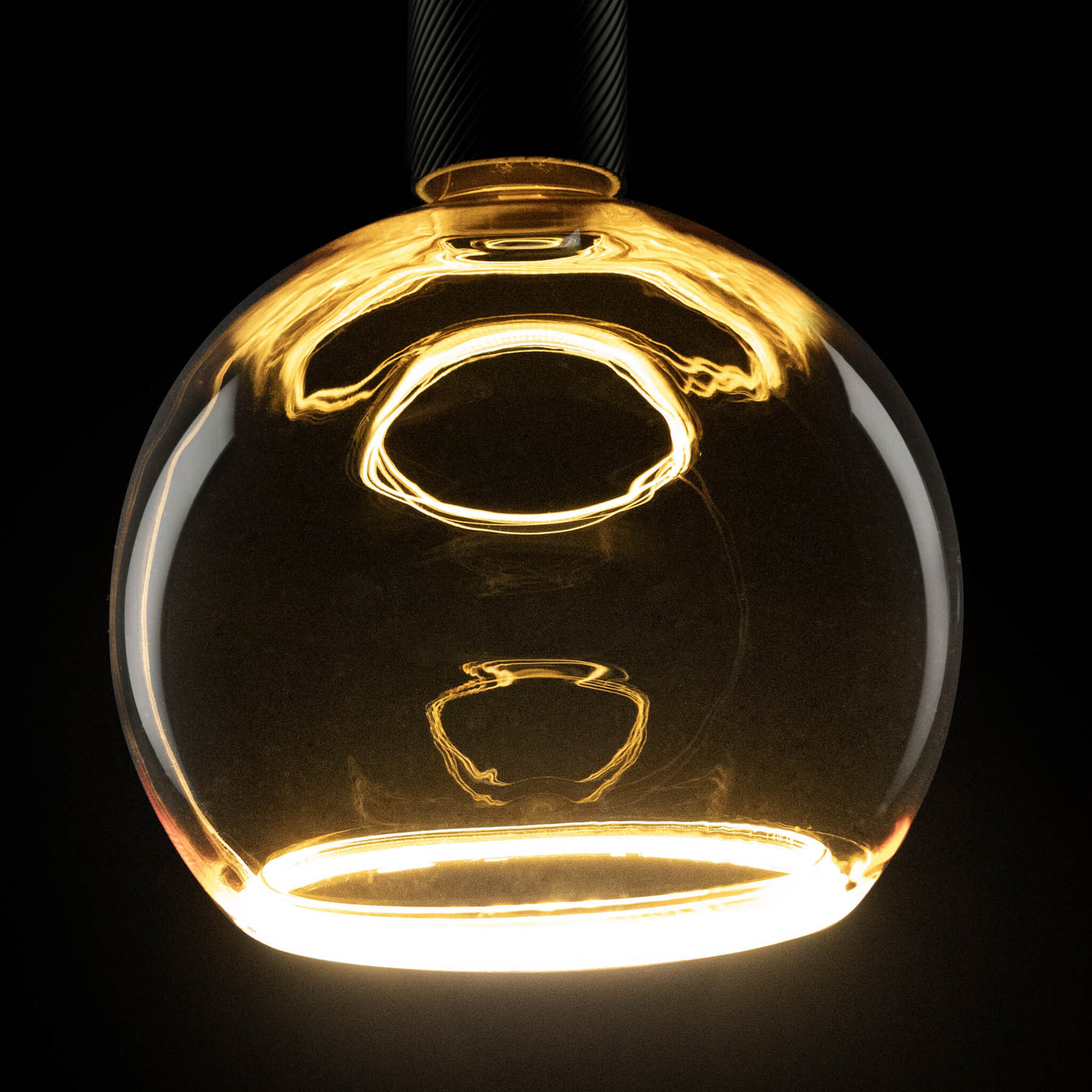 SEGULA Ampoule globe LED Floating, E27, jaune G200 6 W 922 dim