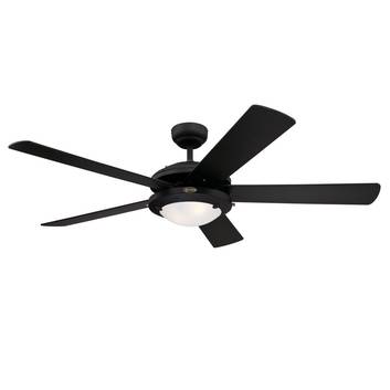 Westinghouse Comet fan, black and silver blades