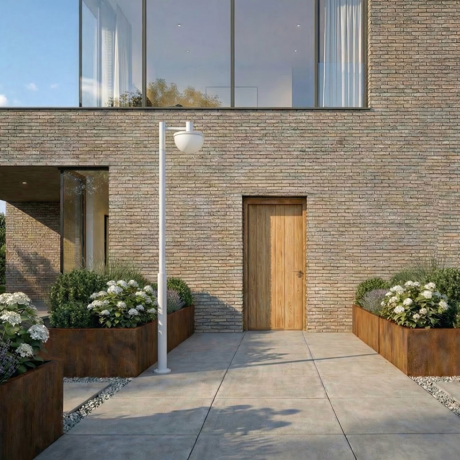 Toras LED-utelampe, CCT, dimbar, lysegrå, med 1 lyskilde - Lucande