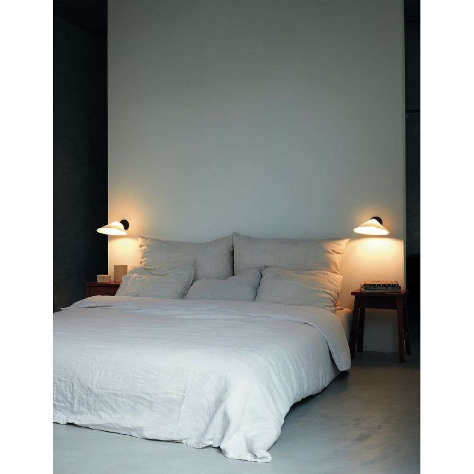 Plume CA Wandleuchte Black/Polycarbonate DCW - Schlafzimmer - Kunststoff