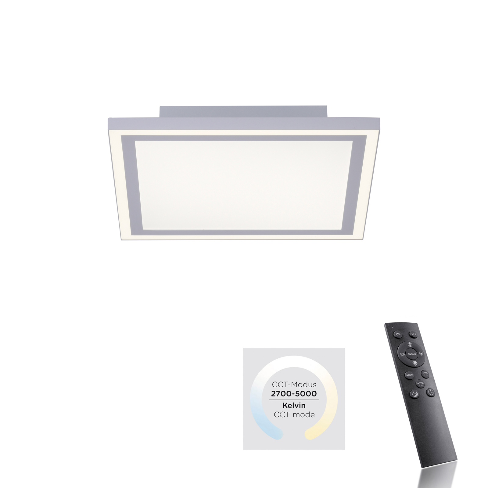 LED ceiling light Edging, tunable white, square