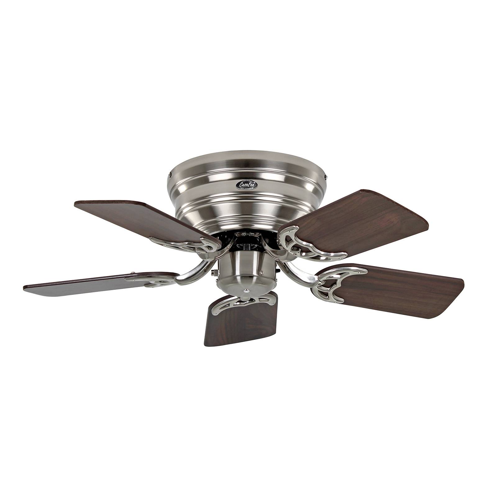 Ventilátor Classic Flat III, brúsený chróm 75 cm