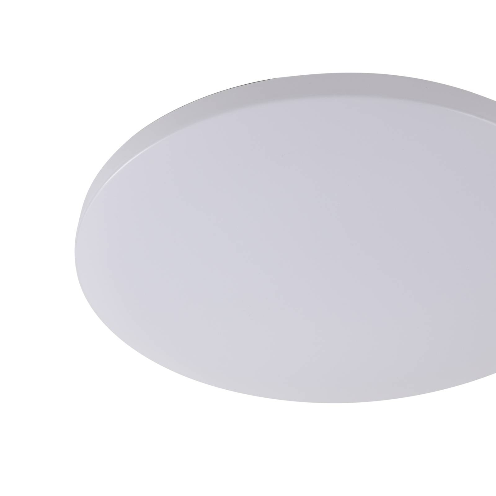Lindby Doki LED vonkajšie stropné svietidlo, 34 cm, biele, plast