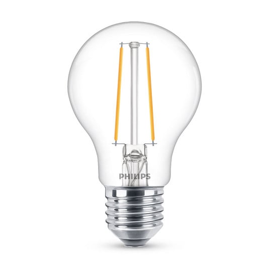 Philips Classic LED-pære E27 A60 1,5W 2.700K, klar