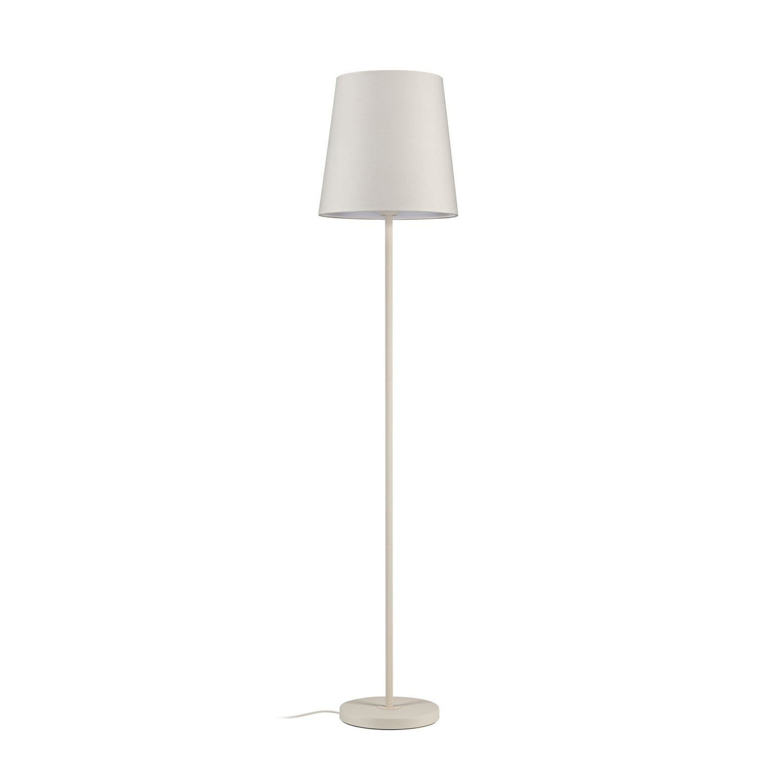 Paulmann gulvlampe «Stellan», kremfarget, høyde 161 cm, stoff/metall