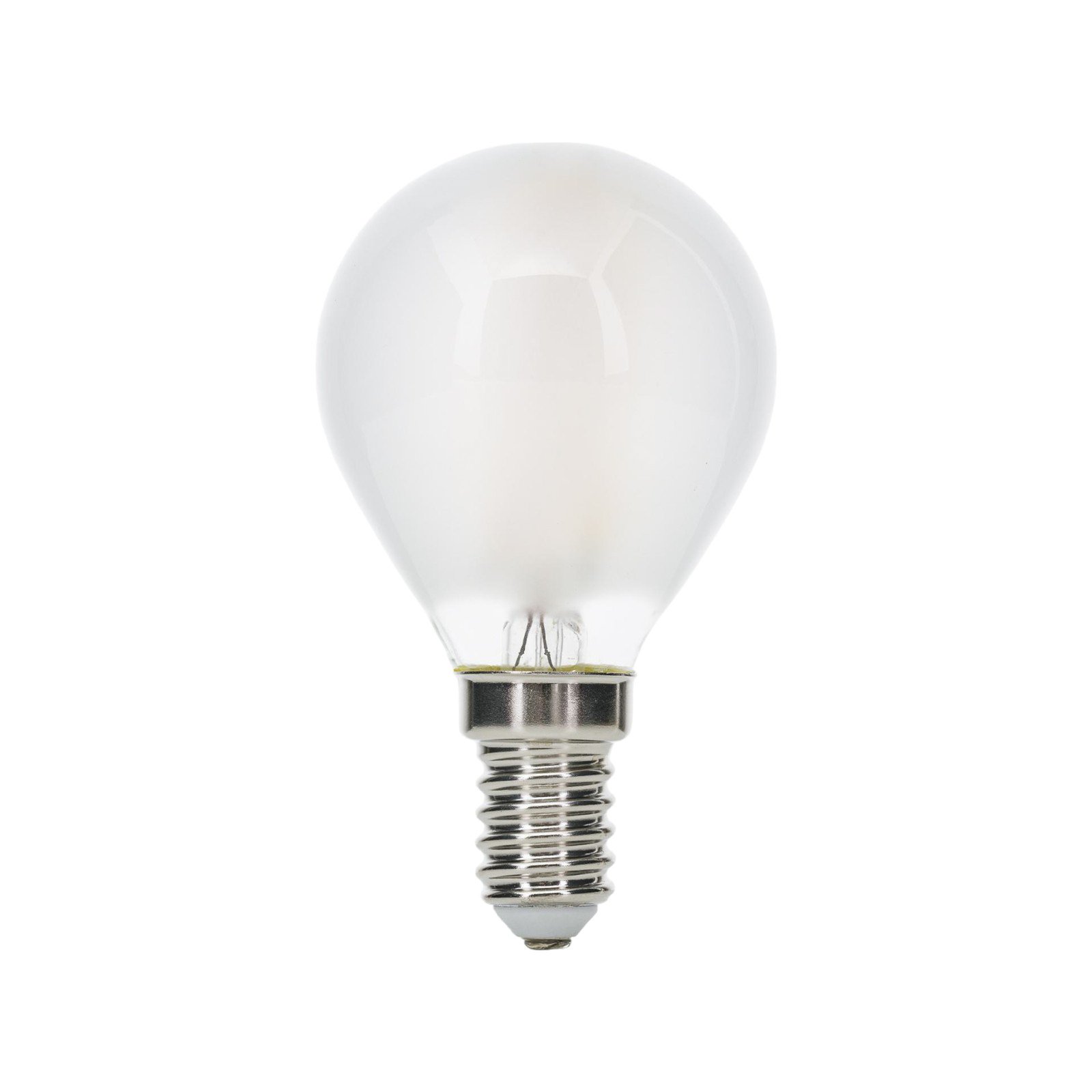 LED lamp E14 G45, mat, 6W, 2.700 K, 720 lm, dimbaar