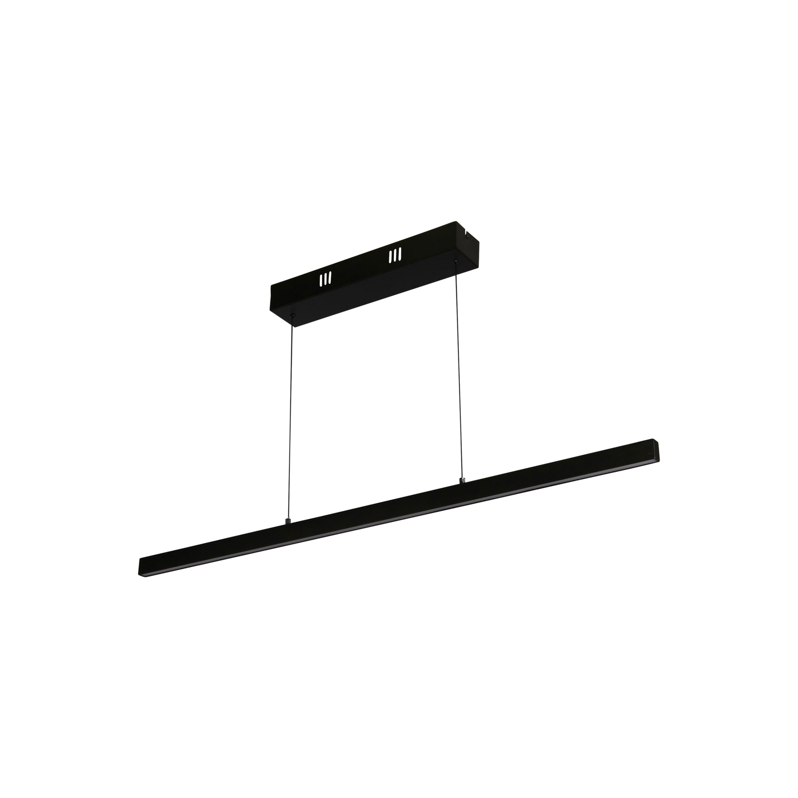Candeeiro suspenso LED Layla, Linear, preto, regulável em altura, CCT