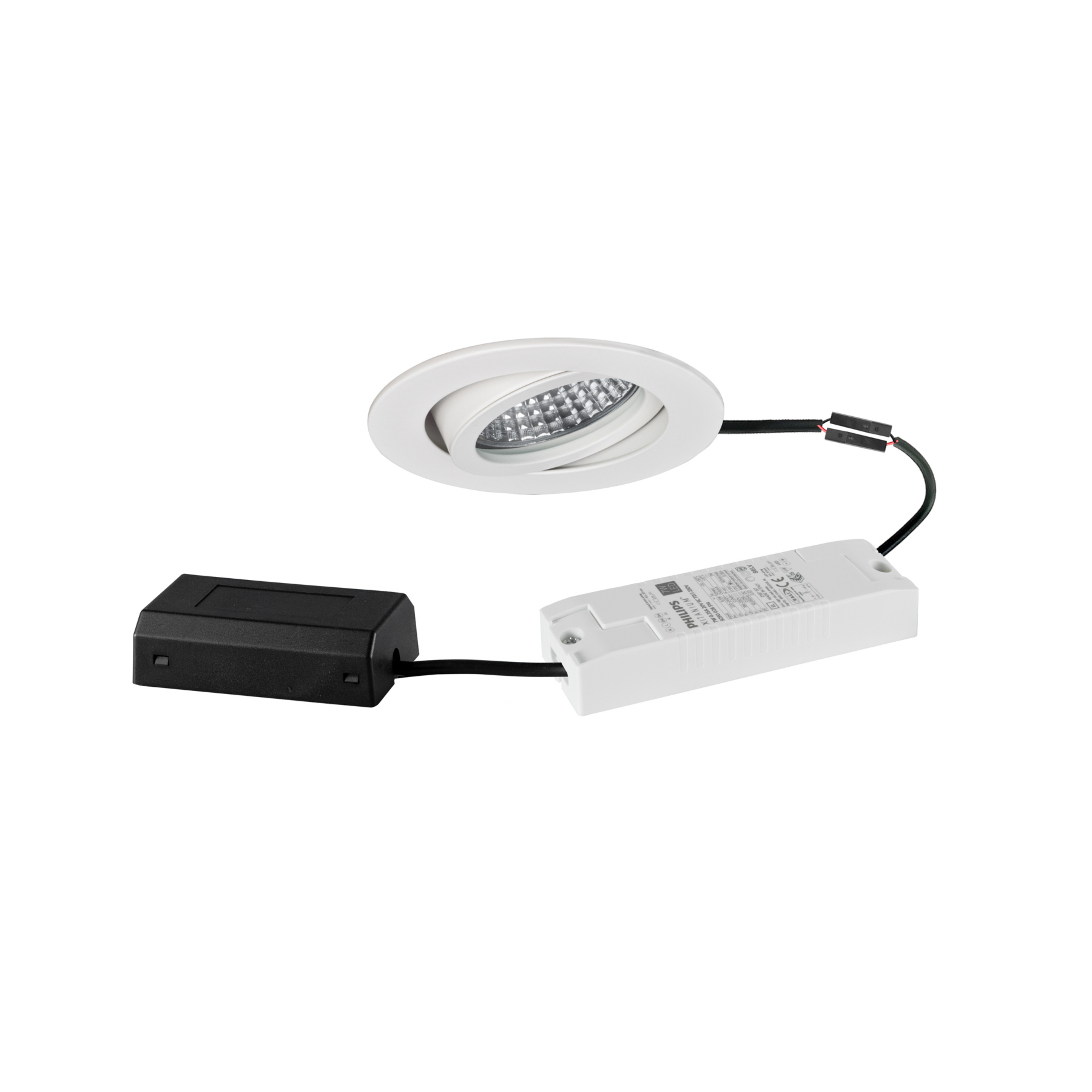 BRUMBERG Projetor LED de encastrar Tirrel-R Caixa de ligação DALI branco