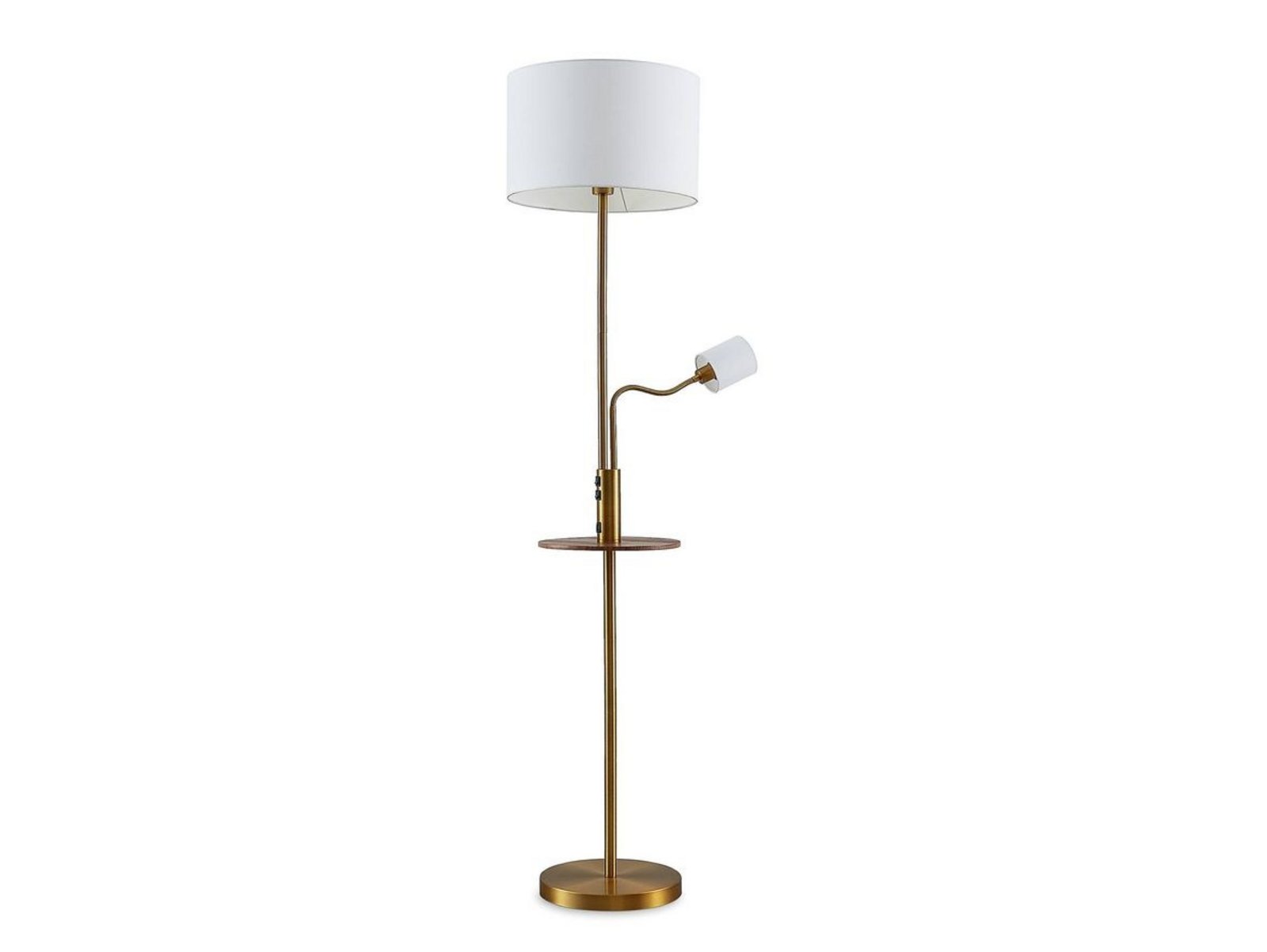 Aovan Stojací Lampa w/USB Bronze - Lindby