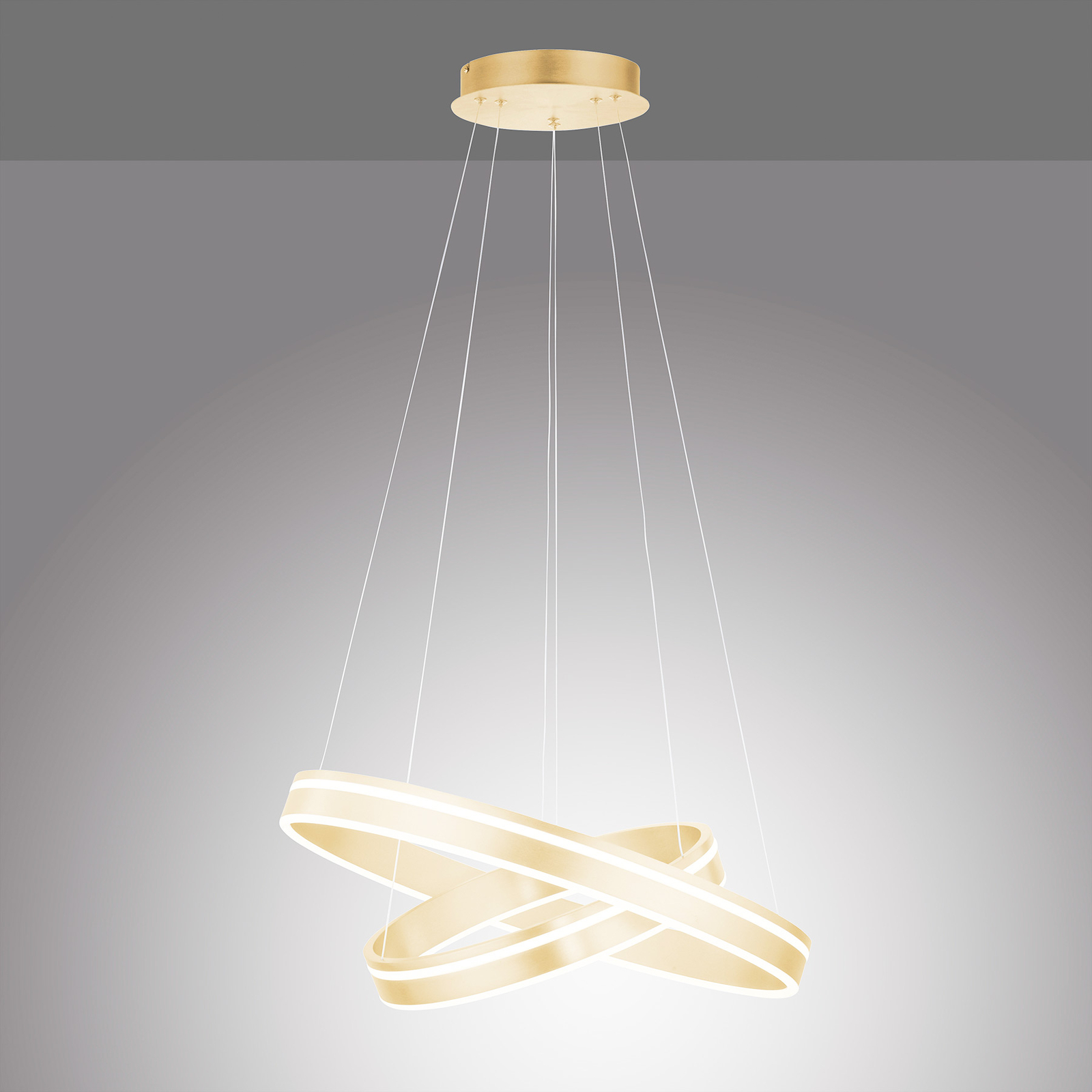 Paul Neuhaus Q-VITO LED hanglamp, 2 ringen