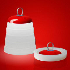 Foscarini Cri Cri lámpara decorativa LED, rojo