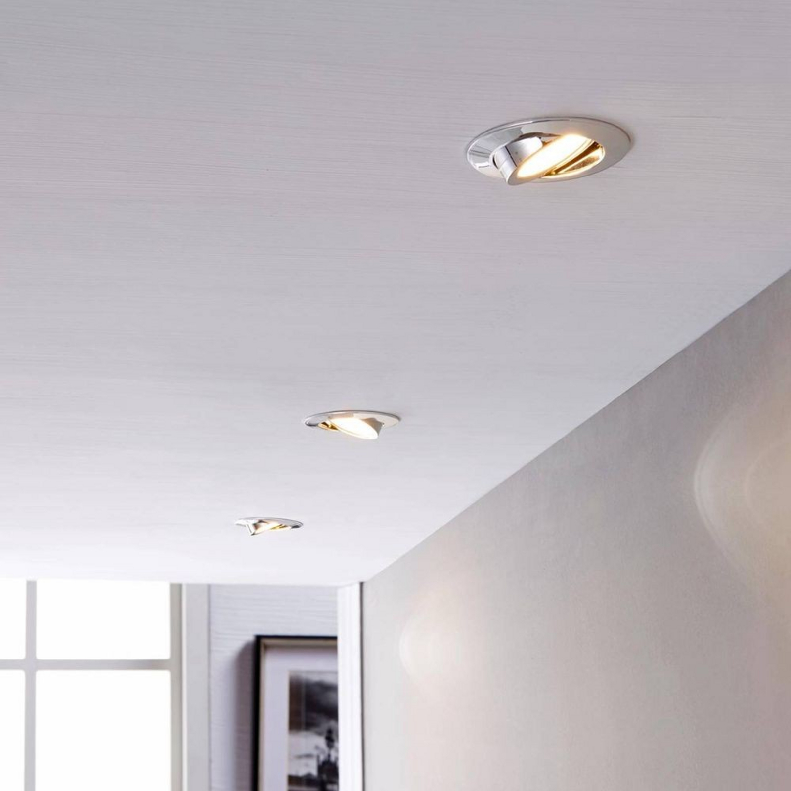 Andrej Round LED Einbauspots 3 pcs. Chrome - Lindby