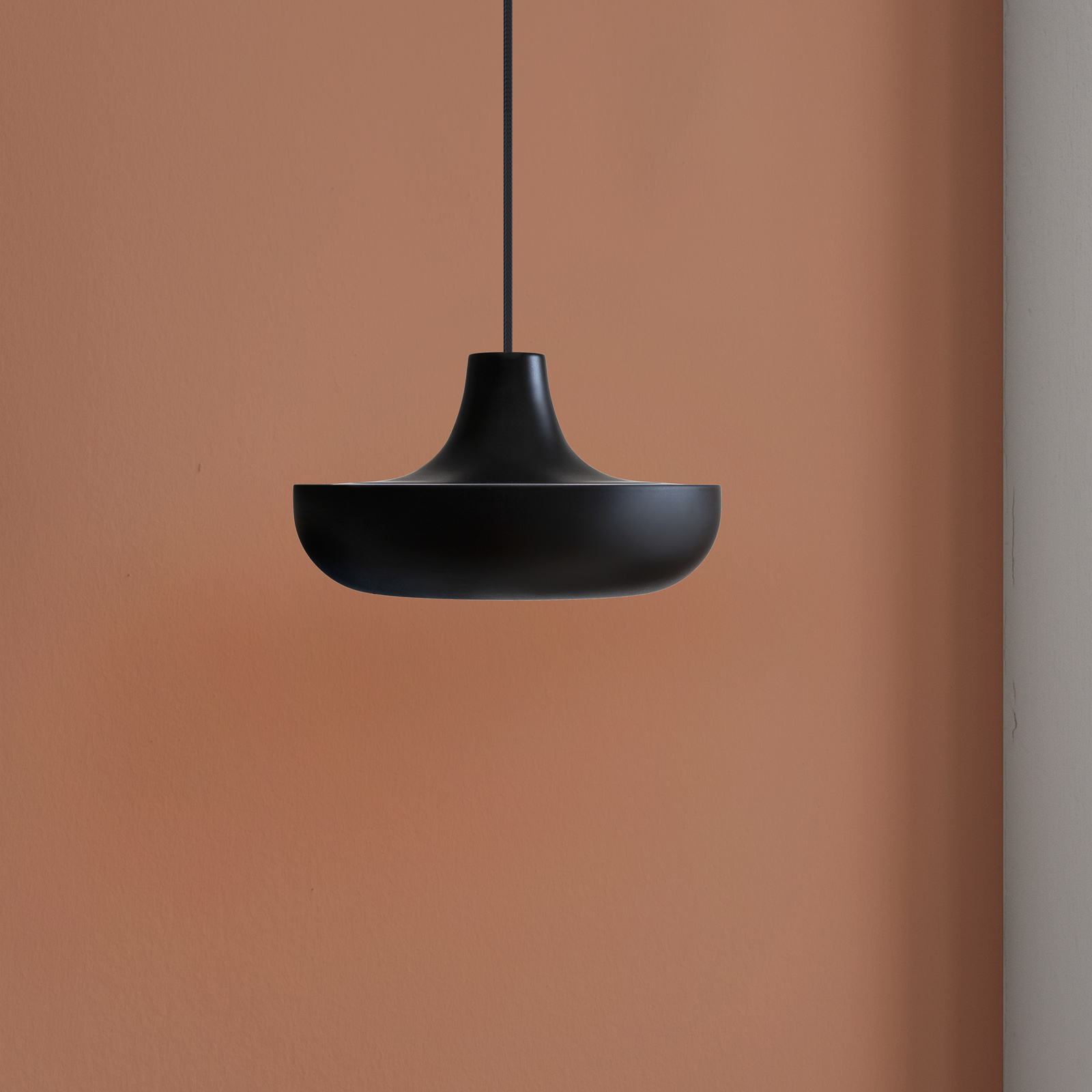 UMAGE Cassini mini LED pendant light, for Living / Dining Room, steel, aluminium, plastic, fabric, 14 W, energy efficiency: A+, H: 11 cm