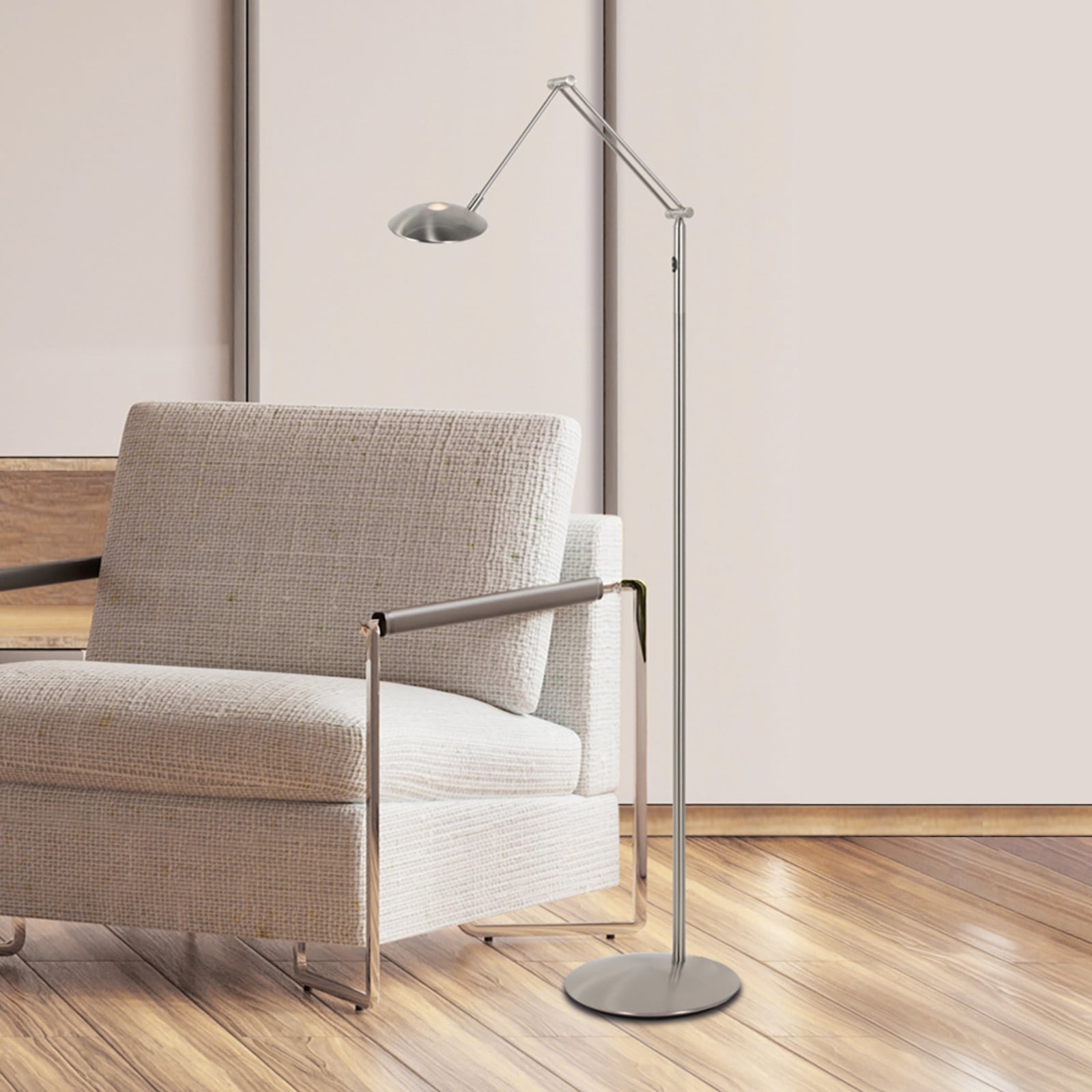 Lampa stojąca LED Daphne 2-punktowa, 1-punktowa, stalowa, CCT, pilot