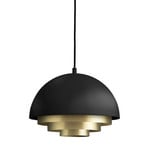 Milieu Colour Mini Taklampa Black/Brass - Warm Nordic