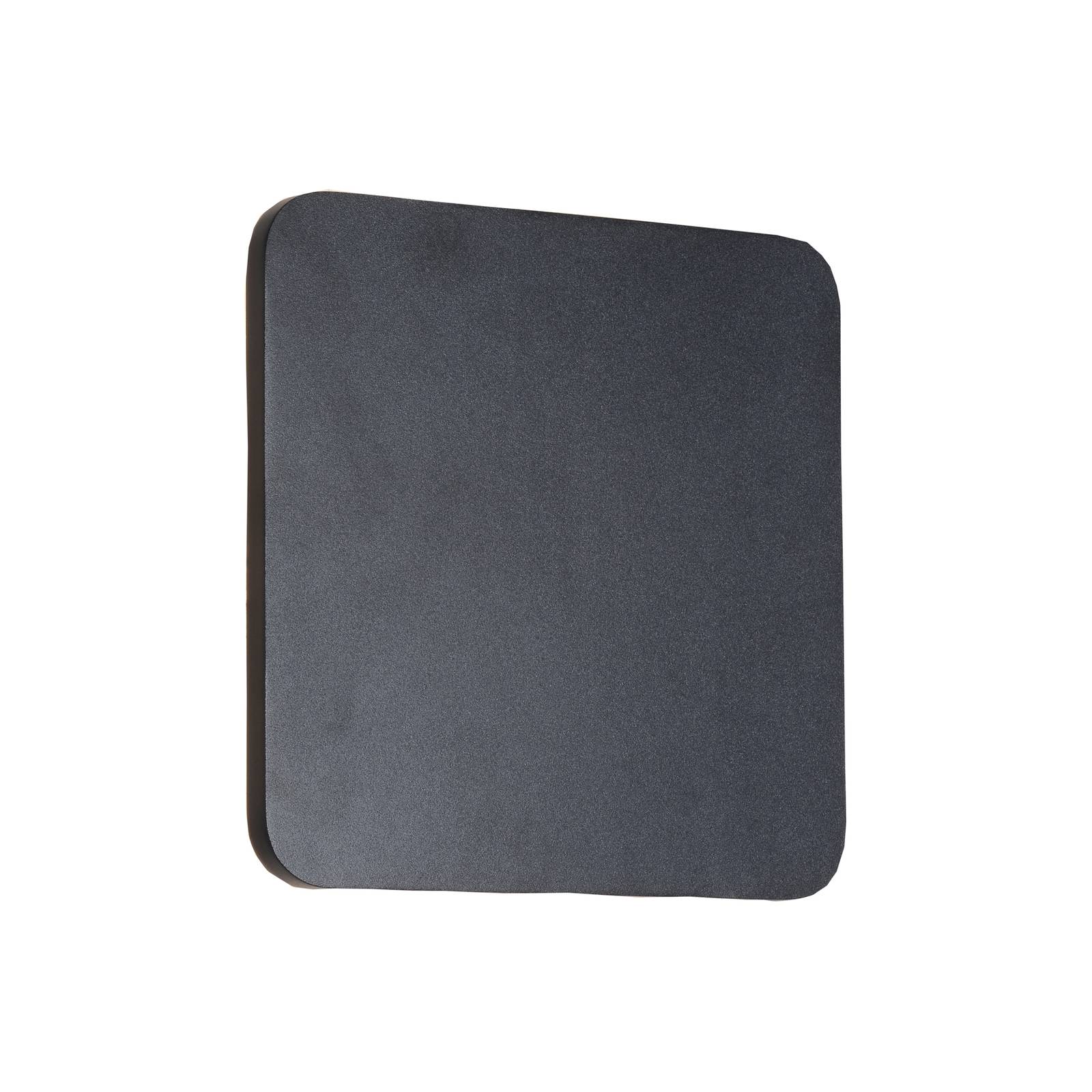 Lucande LED-Wandleuchte Elrik, schwarz, 22 cm hoch, Metall