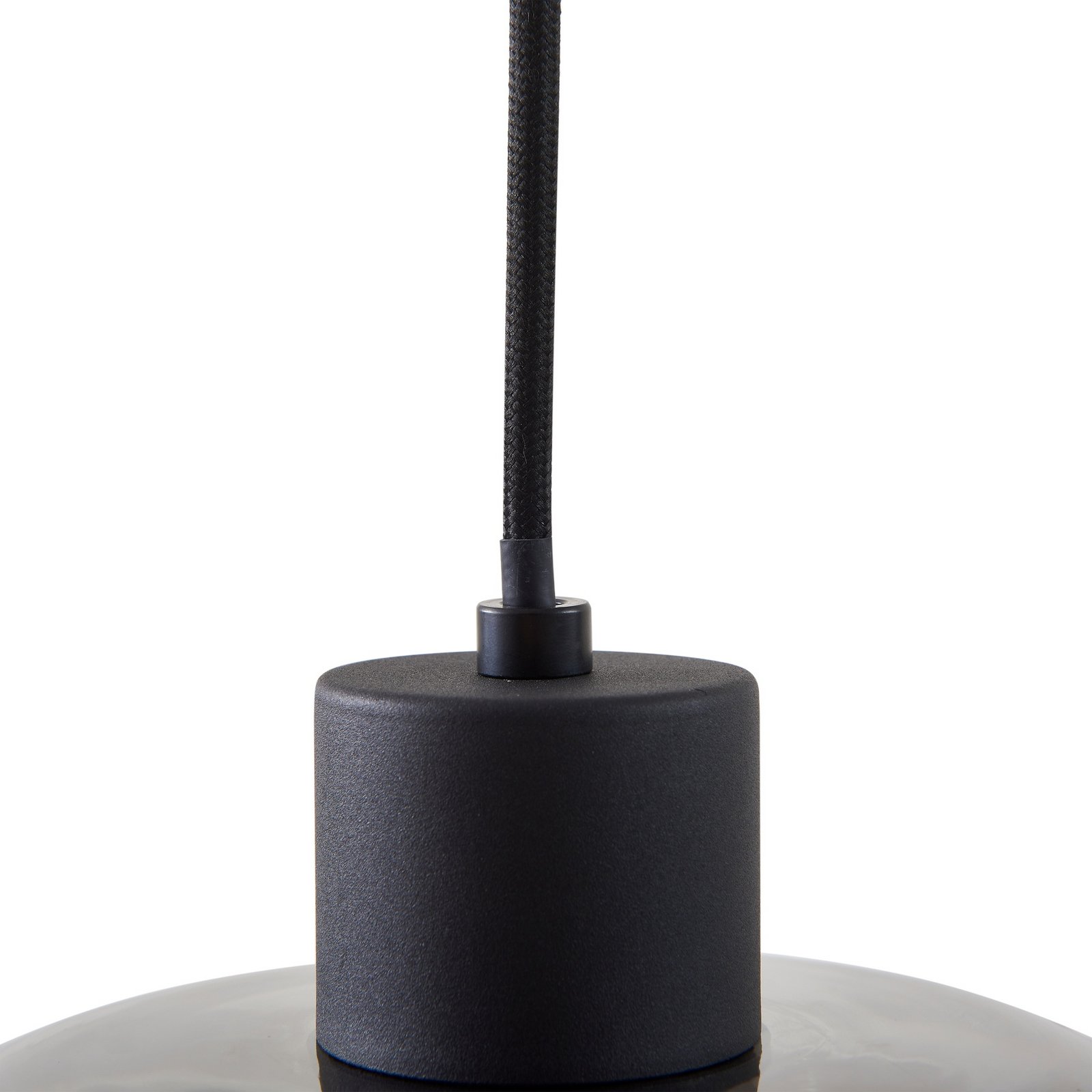Hildur 4 Lampada a Sospensione 115cm Fumé Grigio/Nero - Lindby