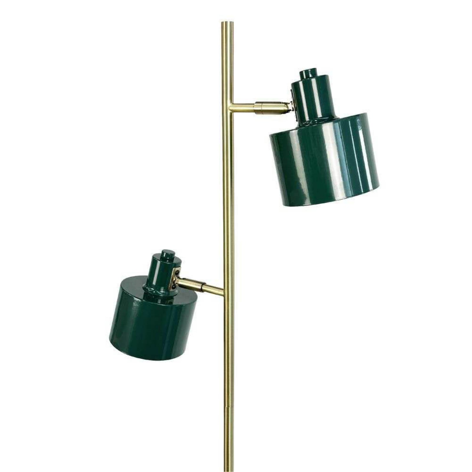 Candeeiro de pé Dyberg Larsen Ocean, verde escuro, 160 cm, 2 lâmpadas.