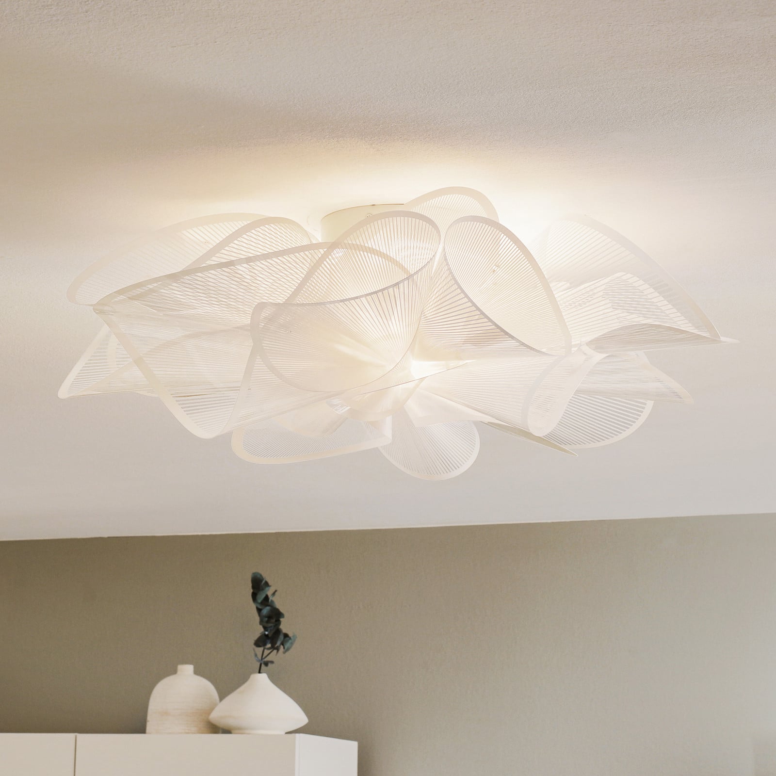 Slamp LA BELLE ÉTOILE Candeeiro de teto branco, 73 cm