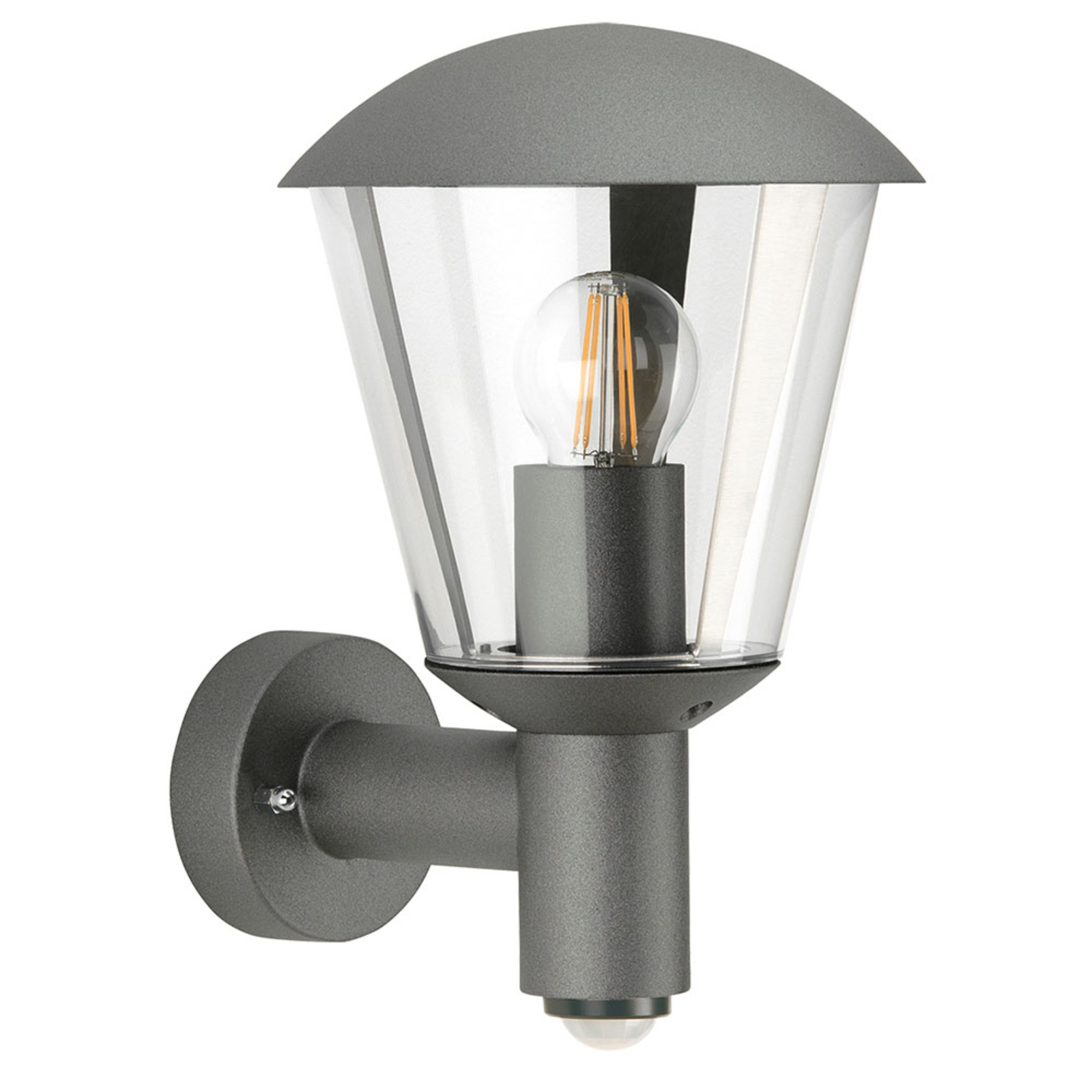 Jorrit outdoor wall lamp, motion sensor anthracite