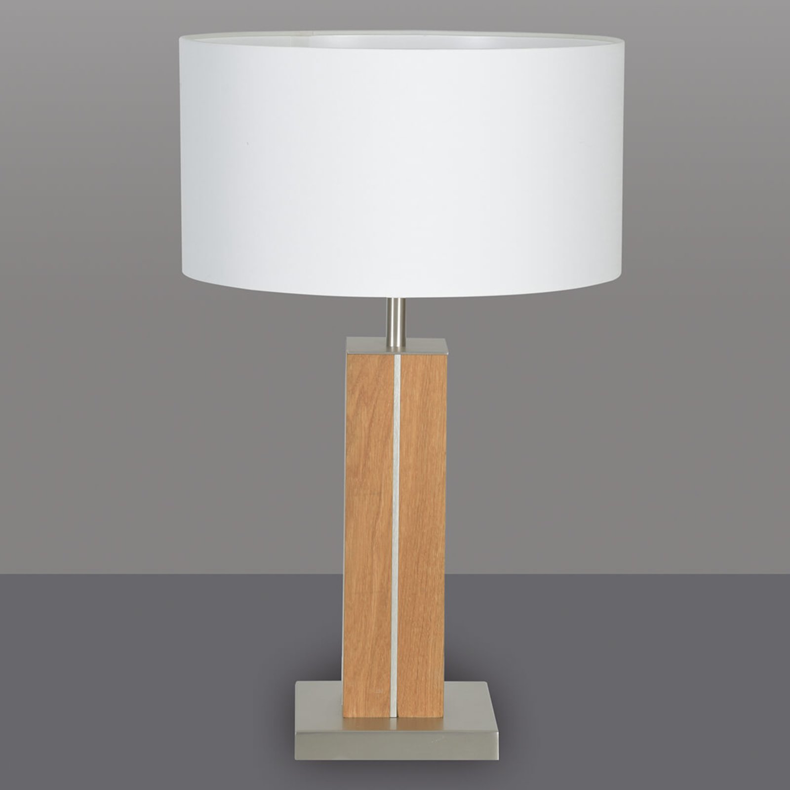 HerzBlut Dana bordslampa, ek oljad höjd 56 cm