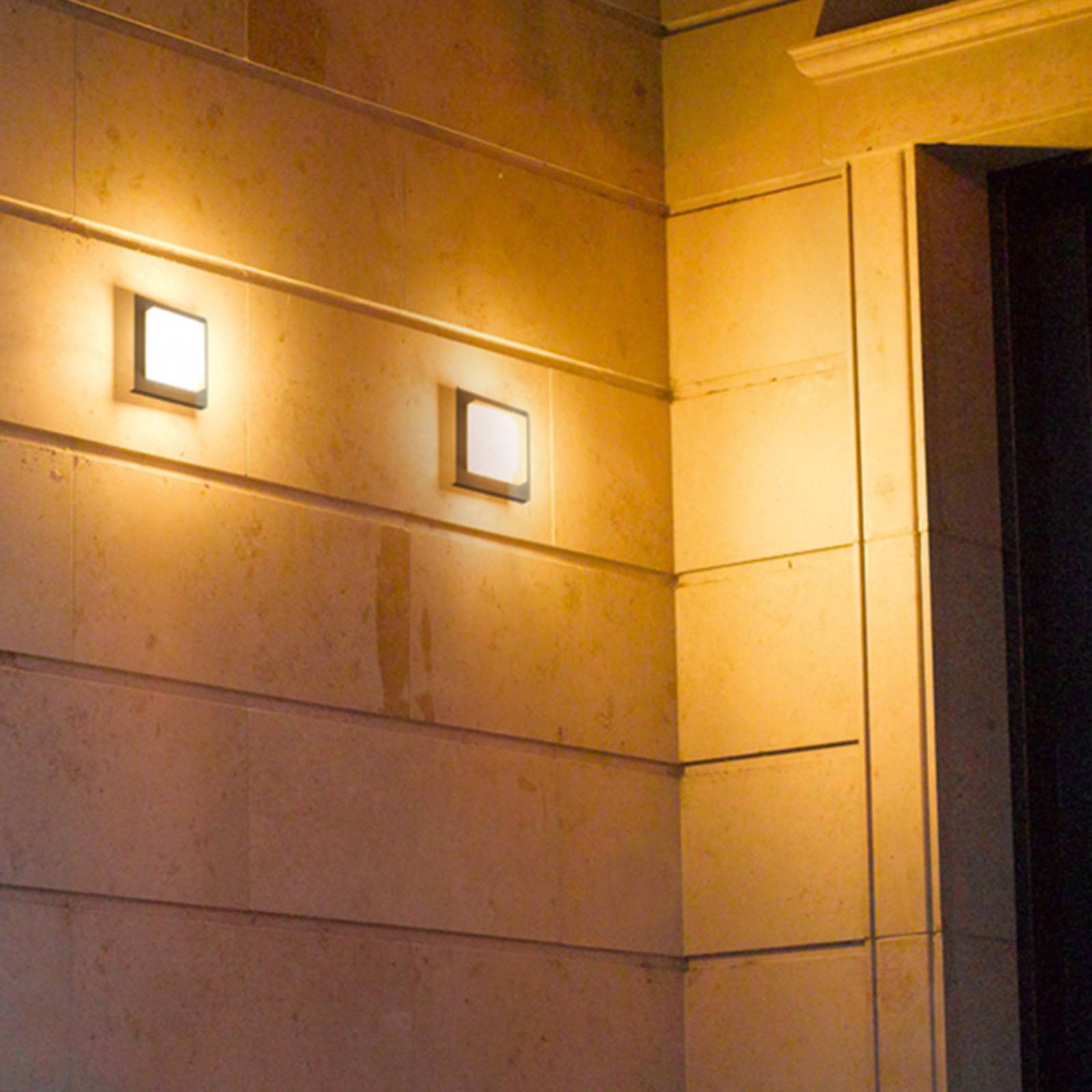 Trio Lighting Hondo udendørs LED-væglampe antracit