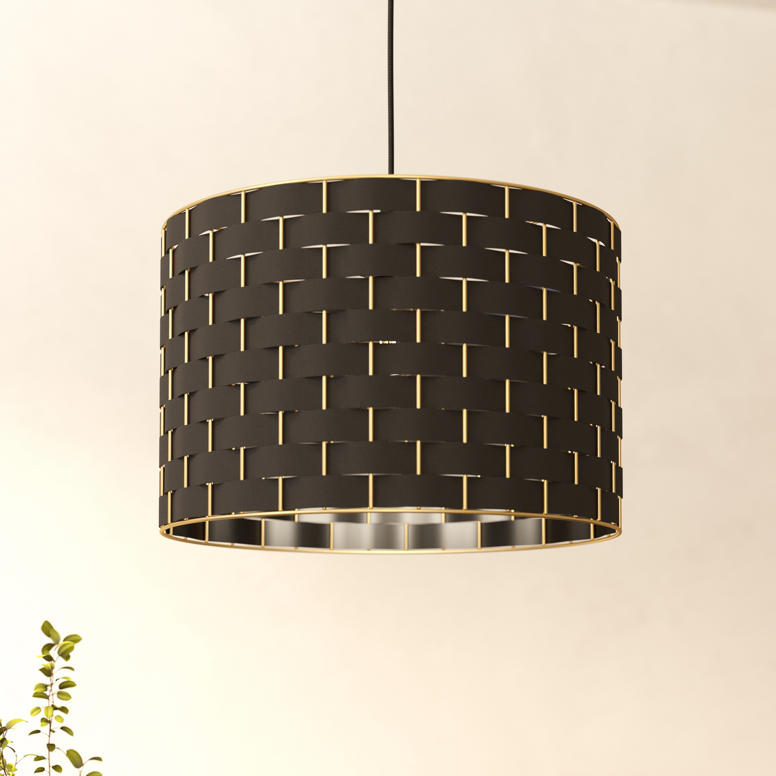 Marasales pendant light made of textile, Ø 38 cm
