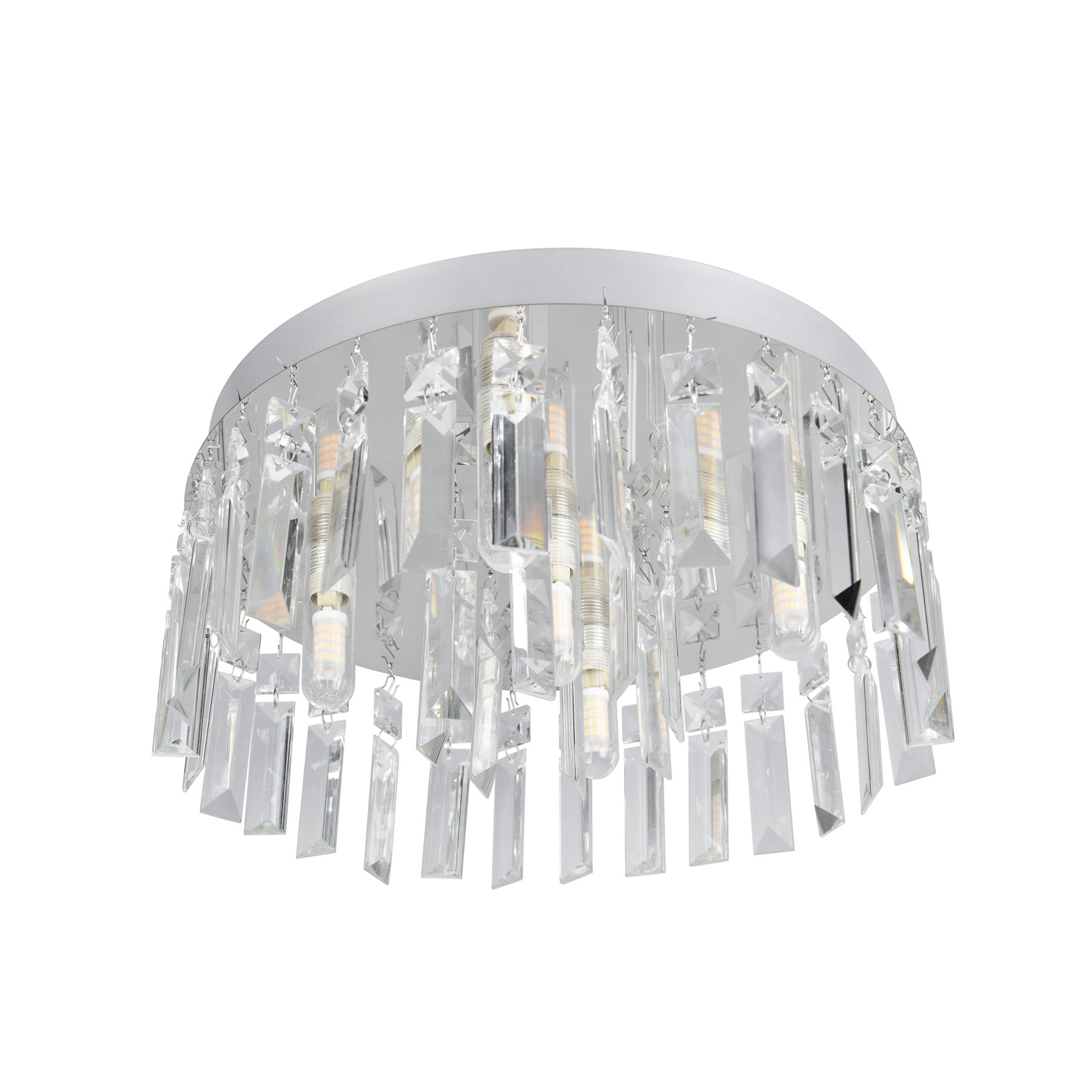 Taklampe Tommaso, hvit, Ø 35 cm, plast, IP44
